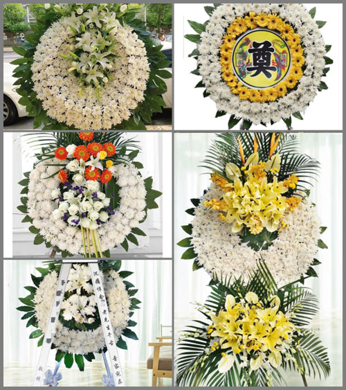 安徽宿州市灵璧县黄湾镇三桥村花圈速递
